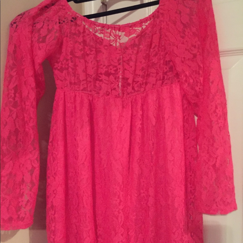 Hot Pink mermaid gown - Picture 2 of 3